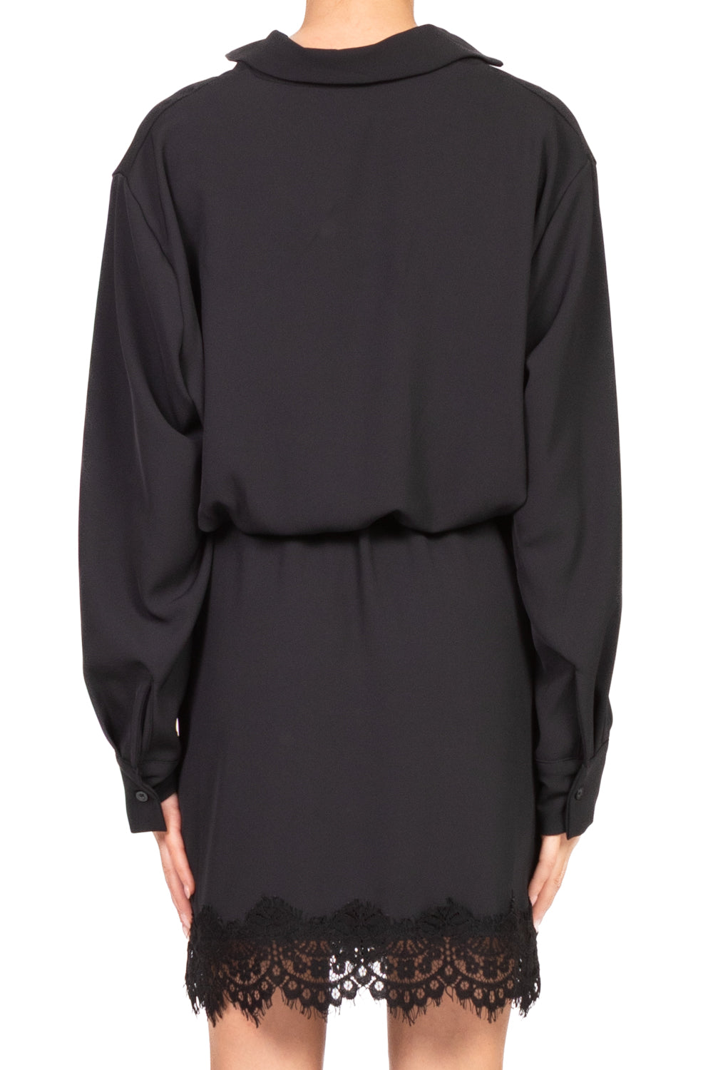 Tensione In - Abito portafoglio intarsi pizzo Art. FW250017