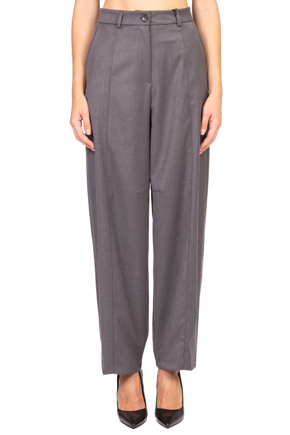 Tensione In - Pantalone barrel cucitura frontale Art. PT71AI25FL