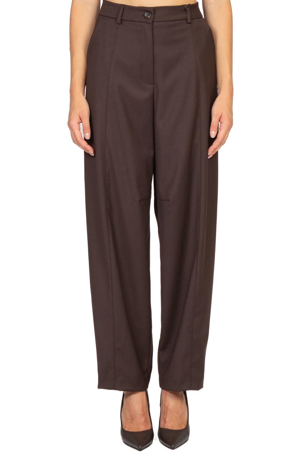 Tensione In - Pantalone barrel cucitura frontale Art. PT71AI25FL