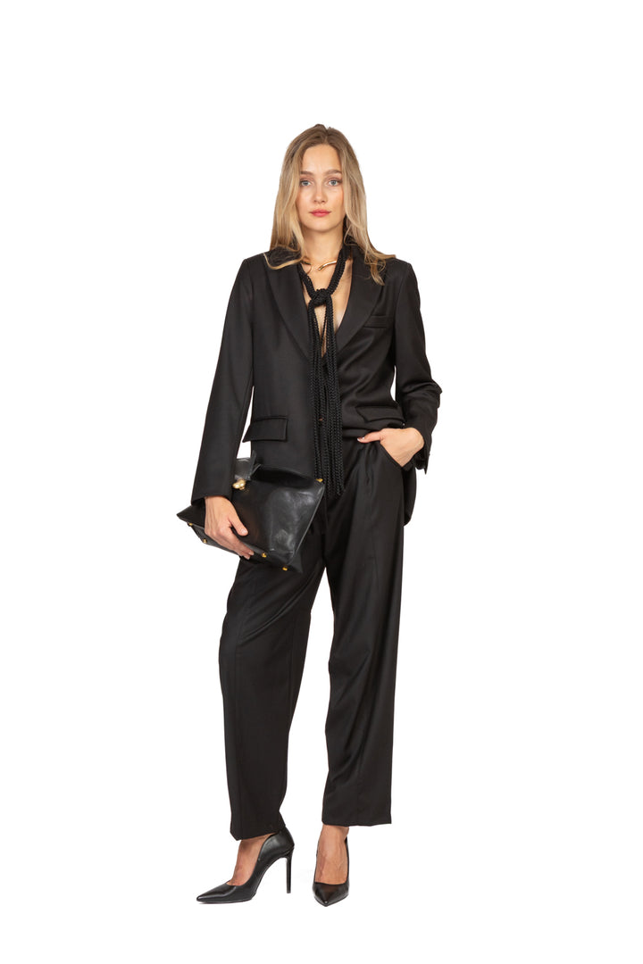 Tensione In - Pantalone barrel cucitura frontale Art. PT71AI25FL