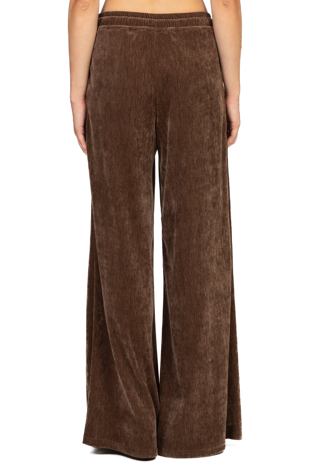 Dixie - Pantalone palazzo in ciniglia con coulisse Art. PDSFYFC