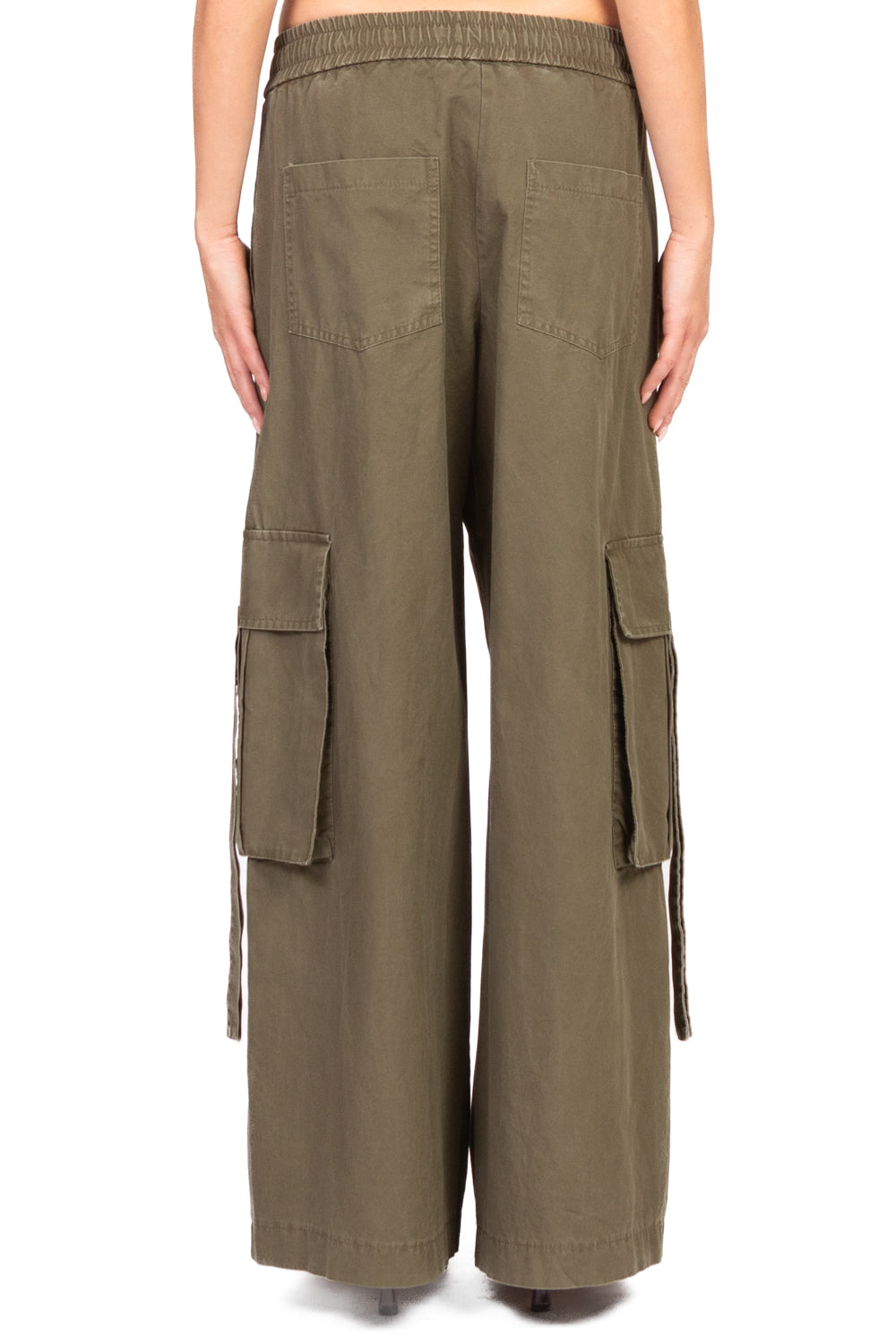 Tensione In - Pantalone palazzo cargo con coulisse Art. HM345