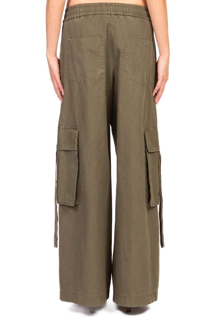 Tensione In - Pantalone palazzo cargo con coulisse Art. HM345