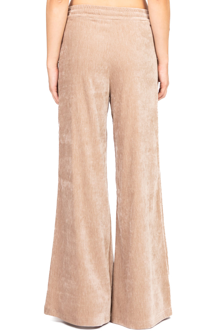 Dixie - Pantalone palazzo in ciniglia con coulisse Art. PDSFYFC
