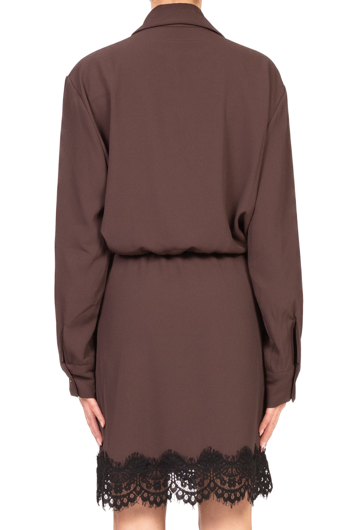 Tensione In - Abito portafoglio intarsi pizzo Art. FW250017