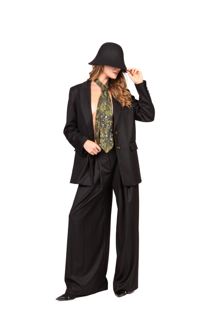 Tensione In - Pantalone palazzo con pinces Art. AN6540BISAI25FL