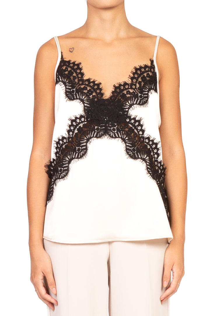Tensione In - Top raso con pizzo Art. W25T334