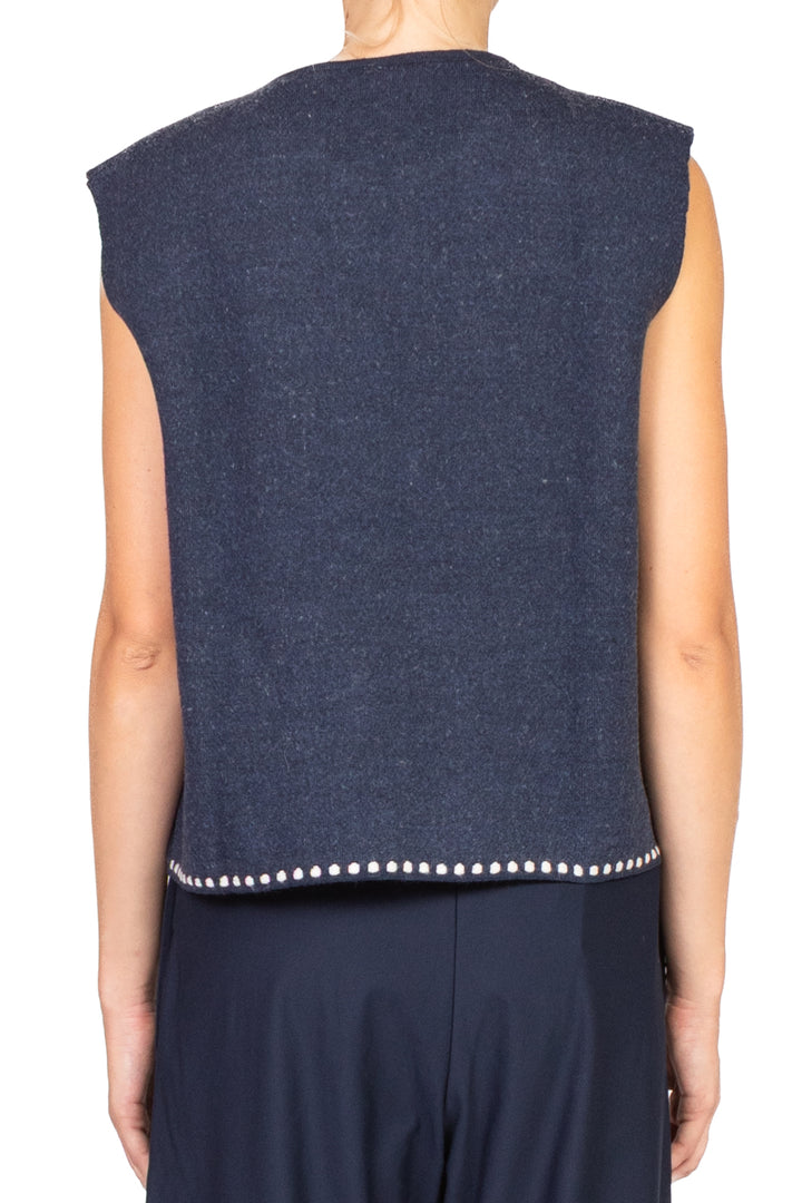 Tensione In - Gilet aperto ricamato Art. W5HMG35A400