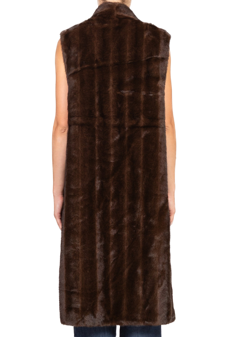 Emunà - Gilet pelliccia lungo Art. 2555GL