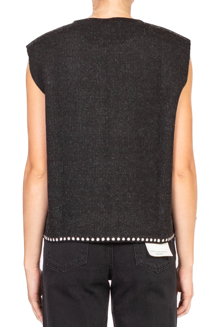 Tensione In - Gilet aperto ricamato Art. W5HMG35A400