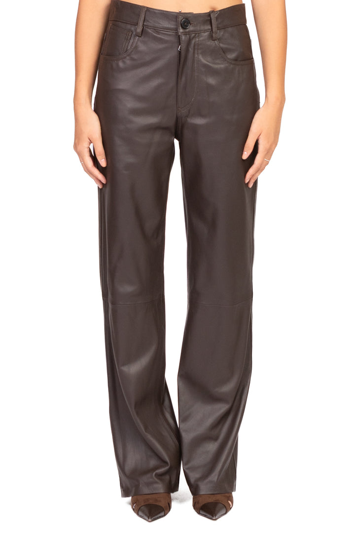 Vicolo - Pantalone in pelle gamba dritta Art. TF0318
