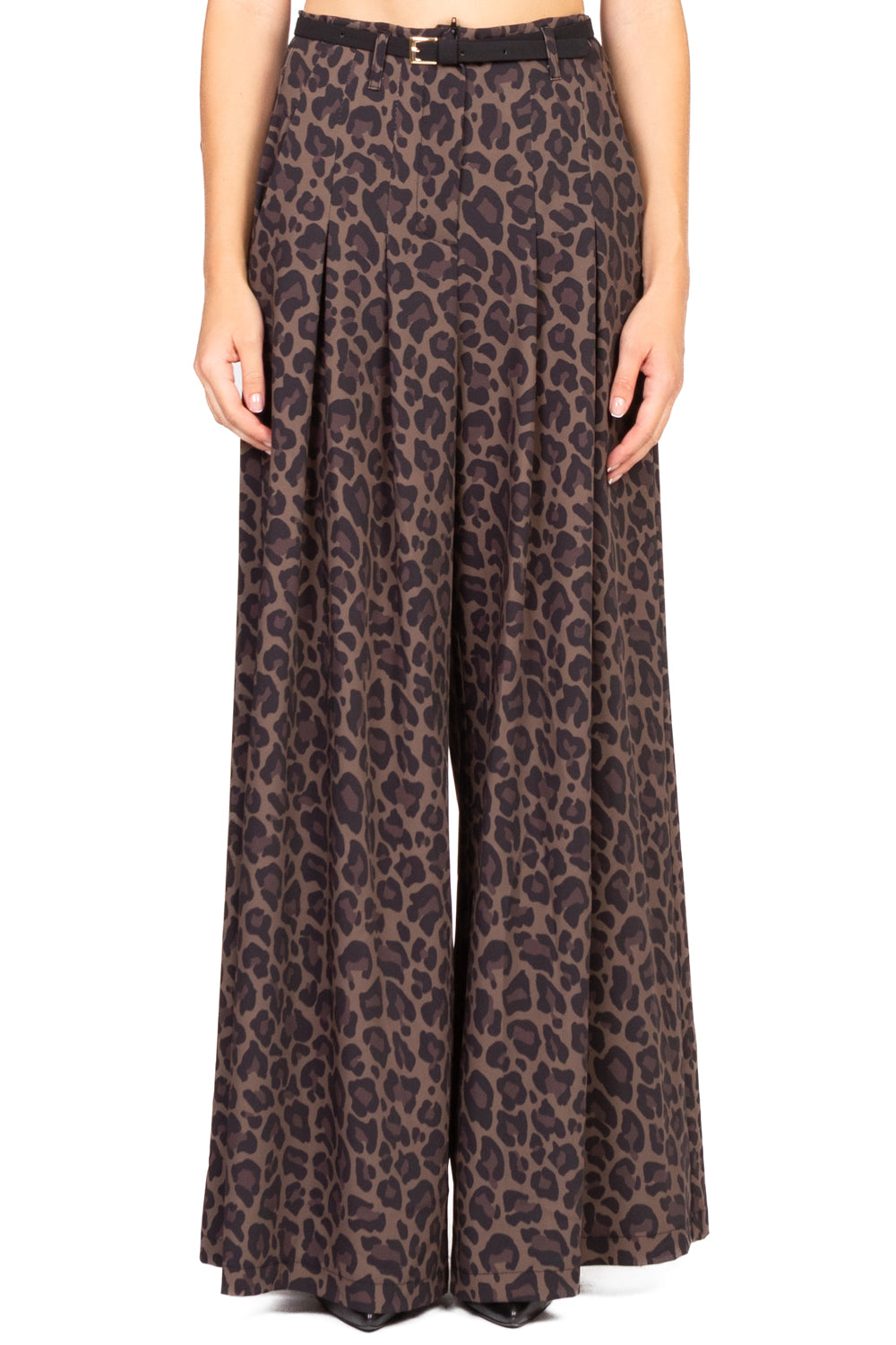 Imperial - Pantalone palazzo fluido maculato Art. P5Y9KILC