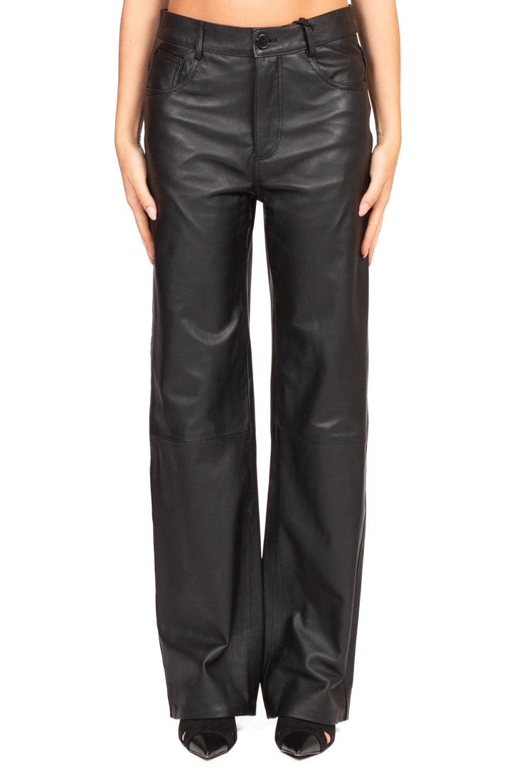 Vicolo - Pantalone in pelle gamba dritta Art. TF0318