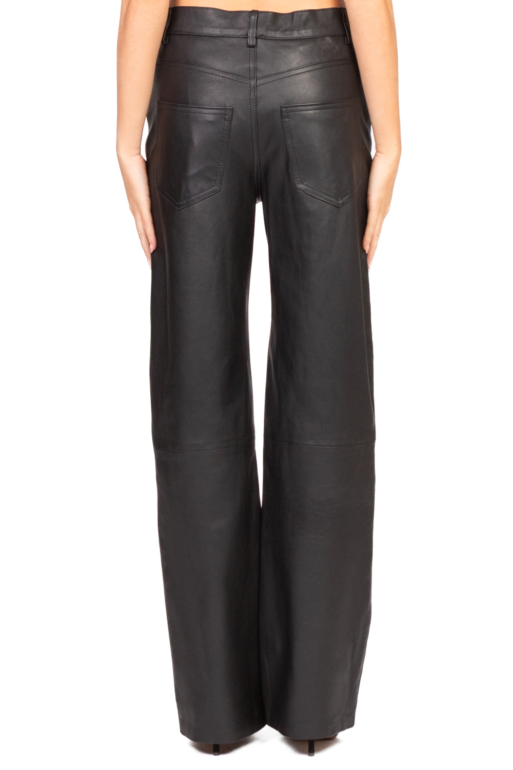 Vicolo - Pantalone in pelle gamba dritta Art. TF0318
