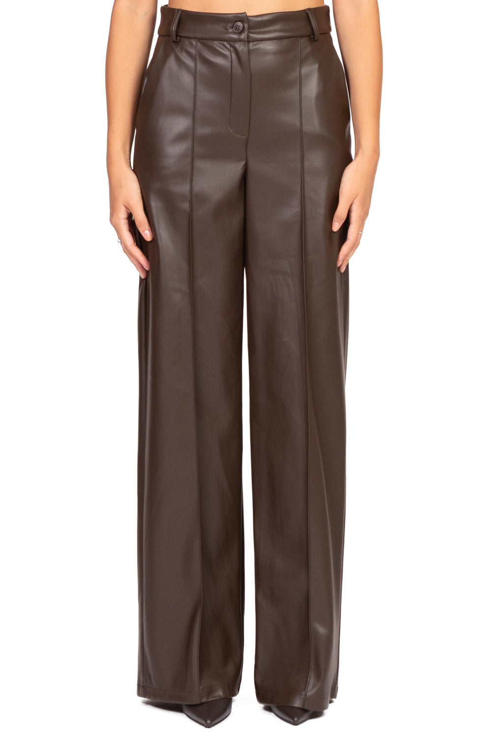 Tensione In - Pantalone ecopelle gamba dritta Art. 26P647
