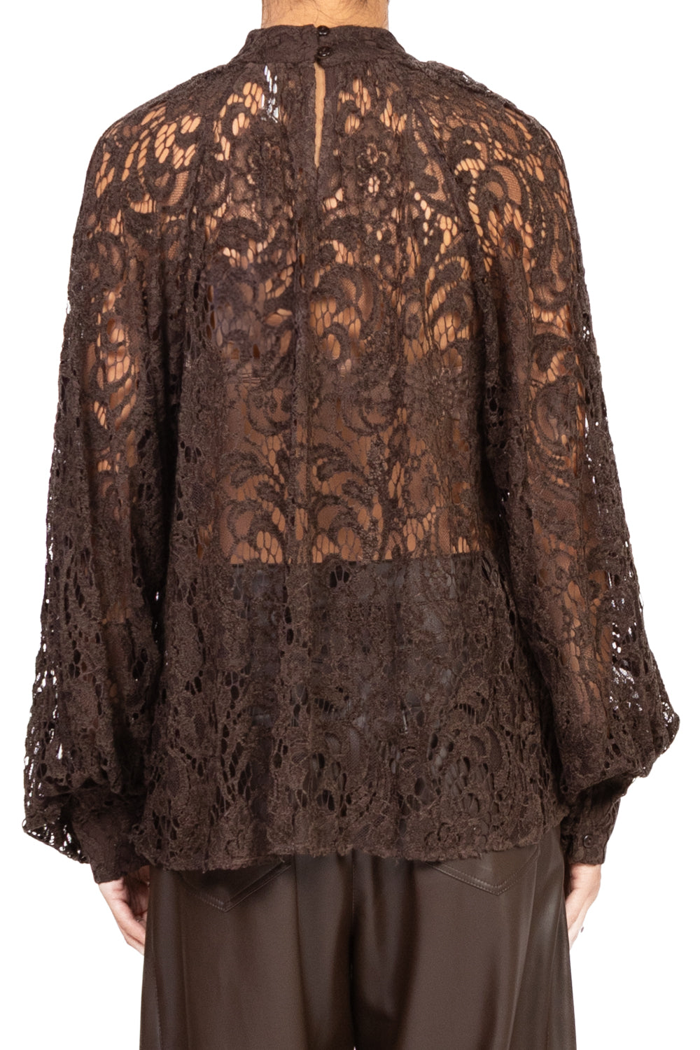Tensione In - Blusa pizzo manica palloncino Art. 26C629