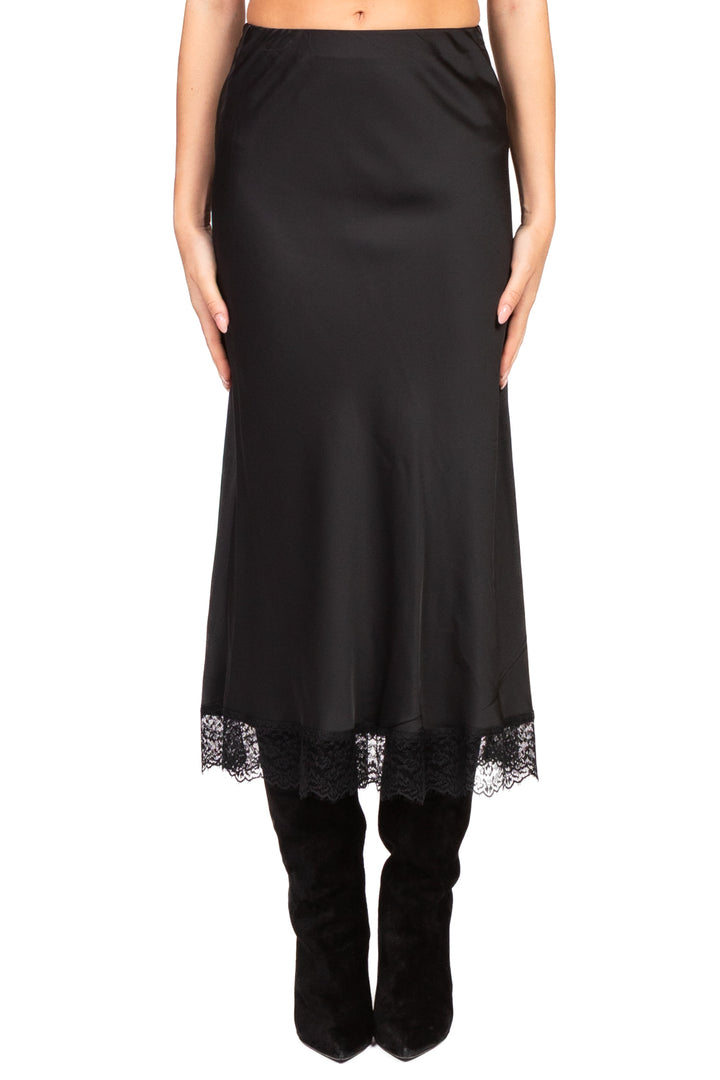 Vicolo - Gonna satin intarsi pizzo Art. TF0310