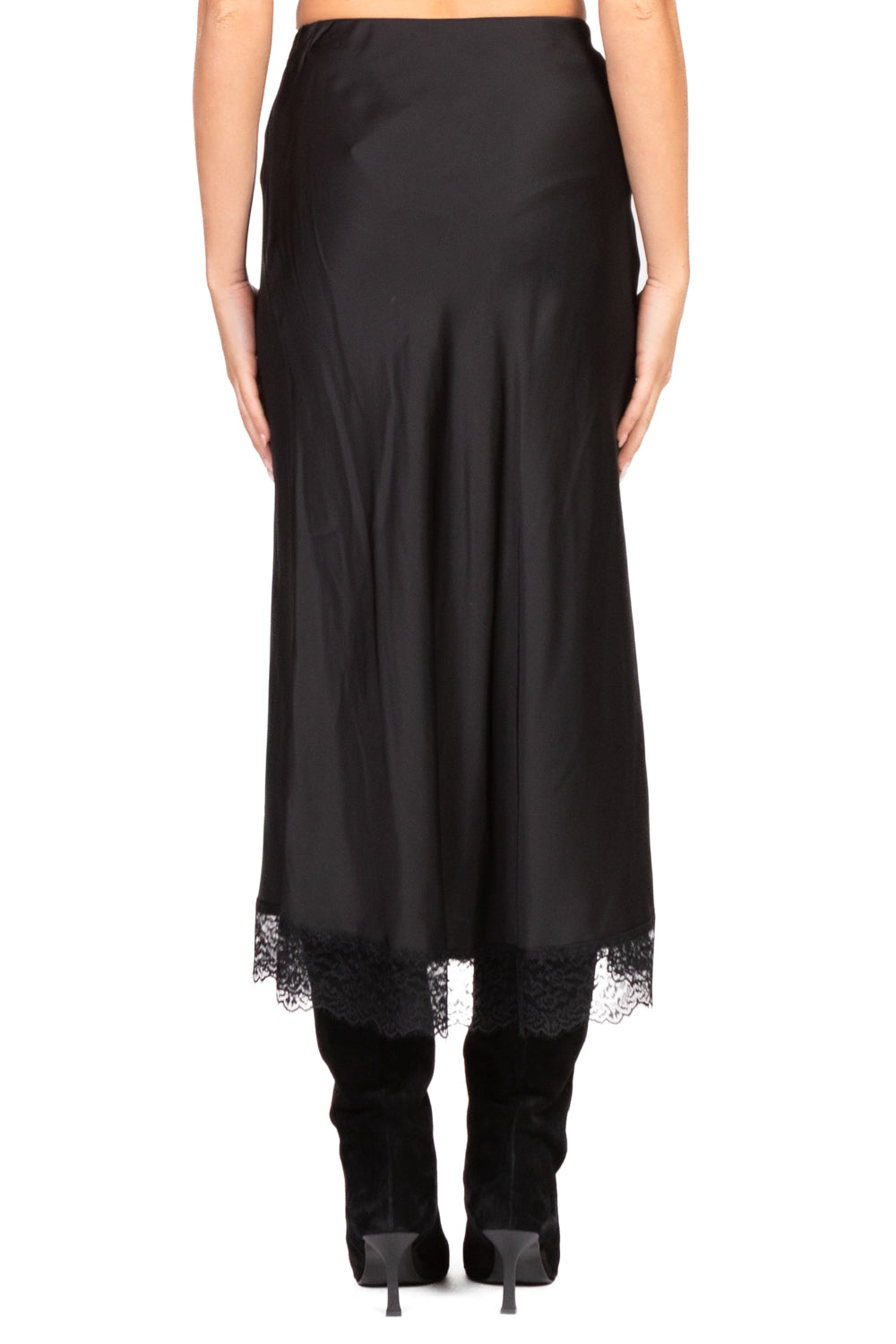 Vicolo - Gonna satin intarsi pizzo Art. TF0310