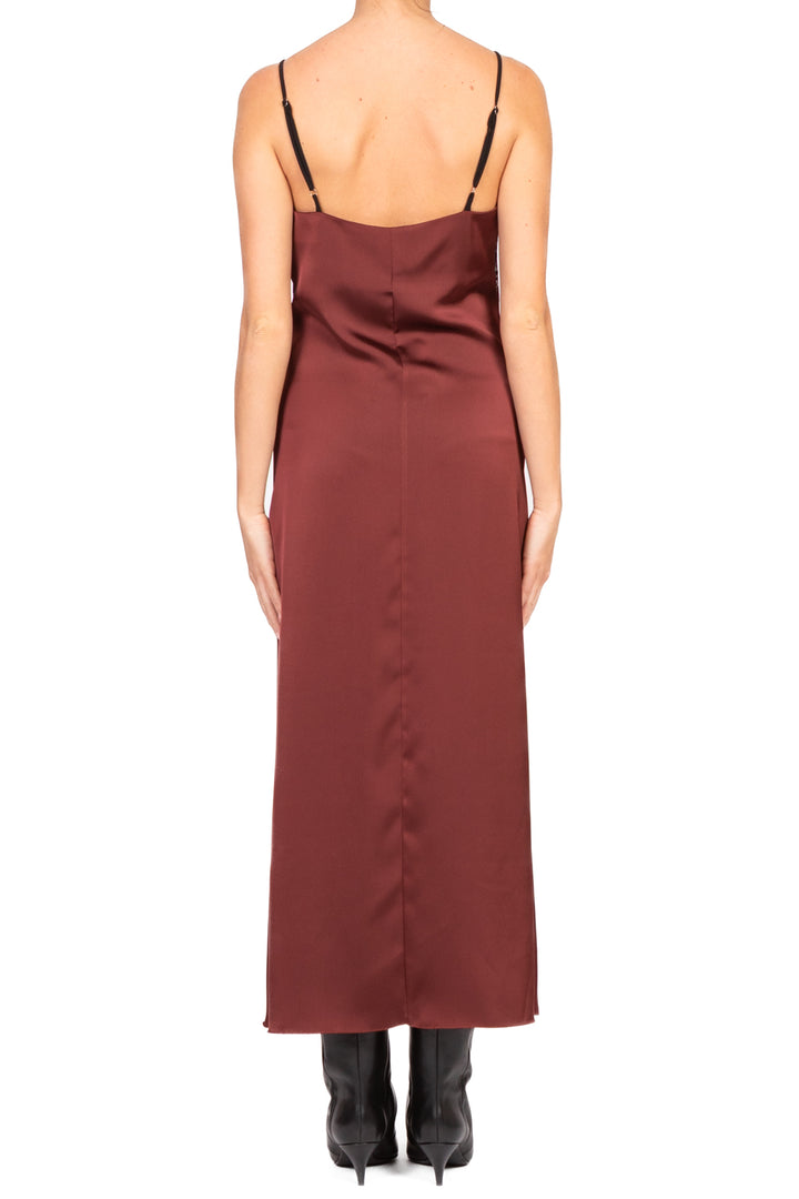 Tensione In - Abito satin con pizzo Art. FW250032