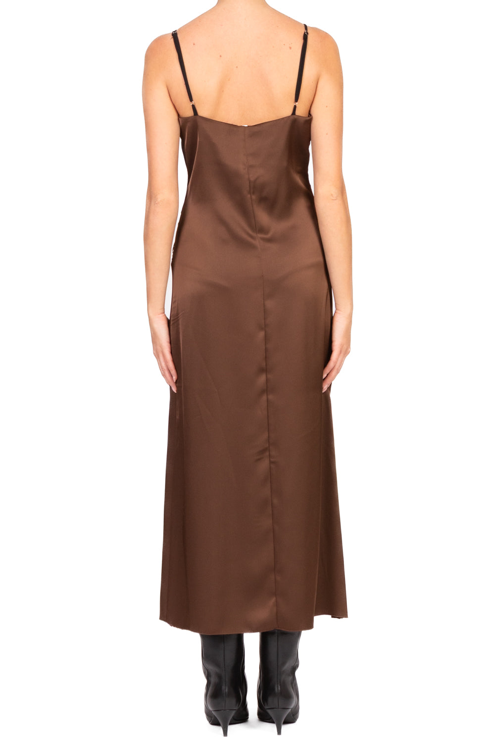 Tensione In - Abito satin con pizzo Art. FW250032