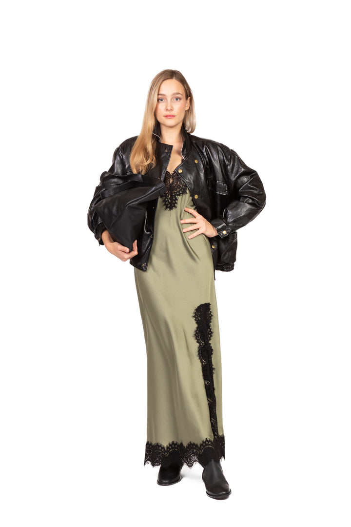 Tensione In - Giacca bomber ecopelle con tasche Art. FF582