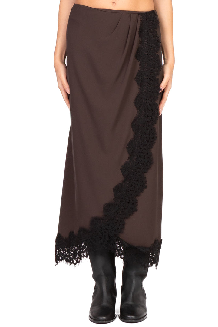 Tensione In - Gonna in crepe pizzo Art. FW250019