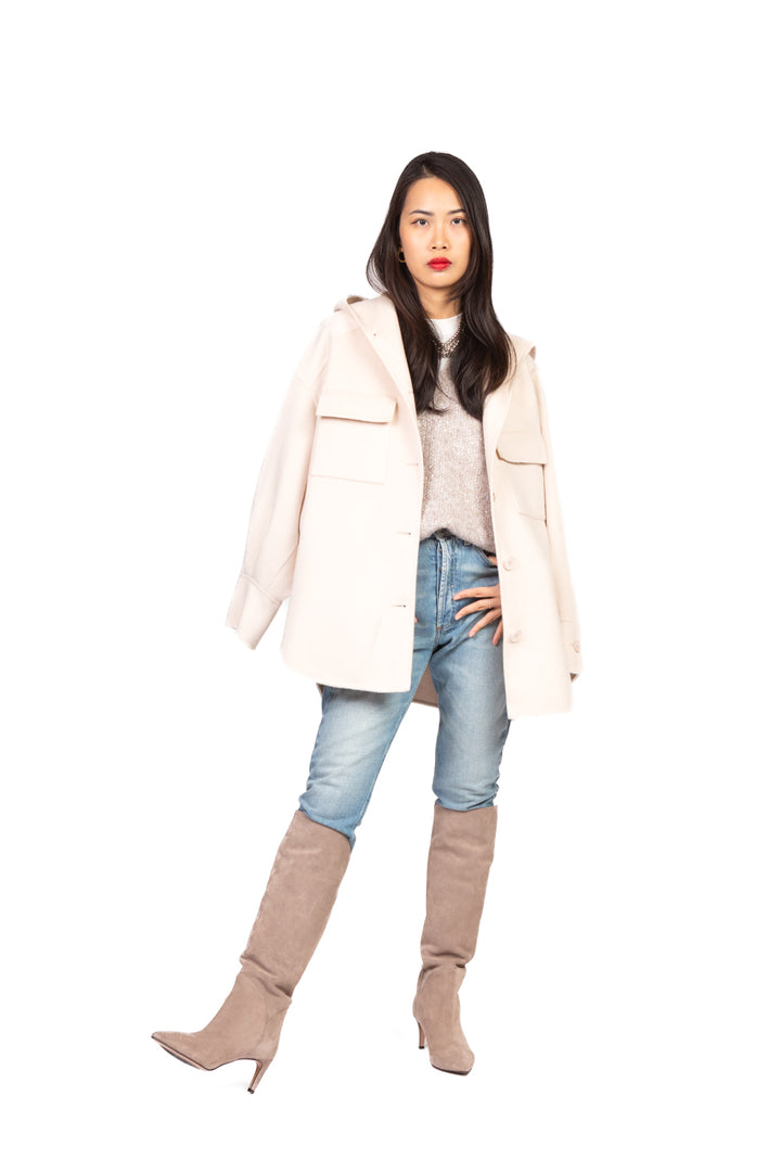 Emunà - Gilet scollo a v con micro paillettes Art. D93187