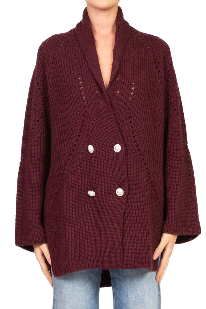 Vicolo - Cardigan doppio petto bottoni gioiello Art. 55117F