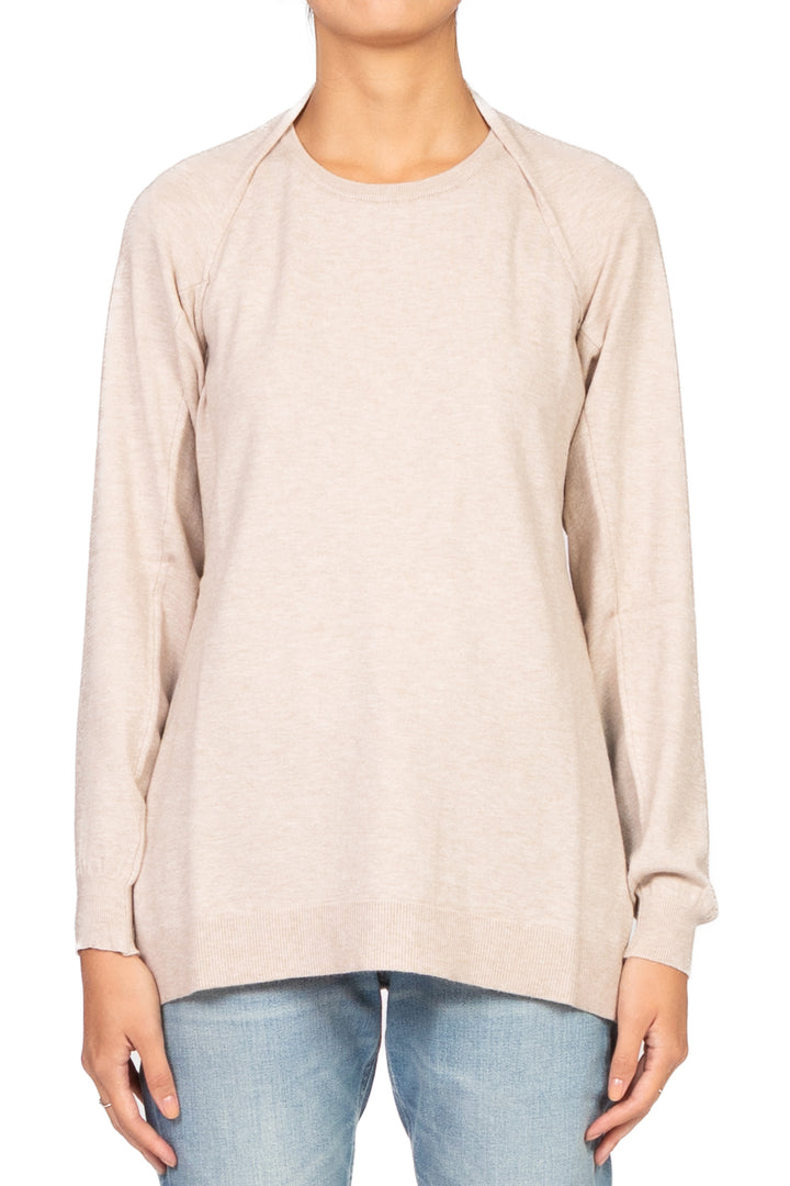 Vicolo - Maglia lunga smanicata con coprispalla Art. 22147F