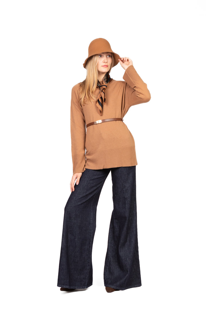 Tensione In - Maglia girocollo con spacchetti Art. WL157AI25