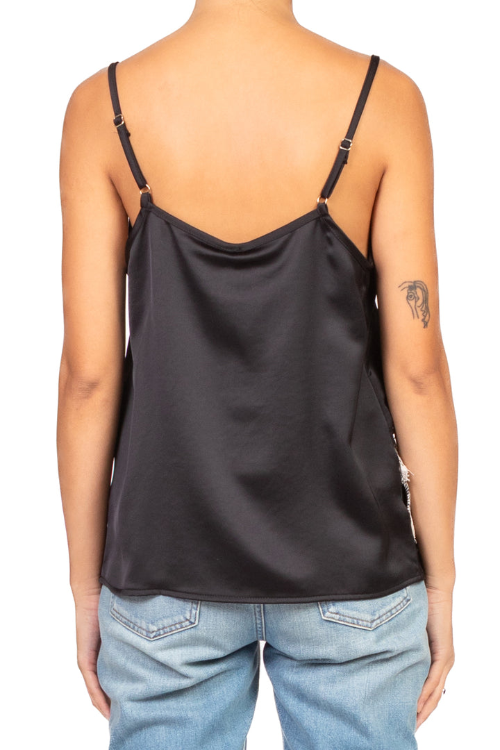 Tensione In - Top raso con pizzo Art. W25T334