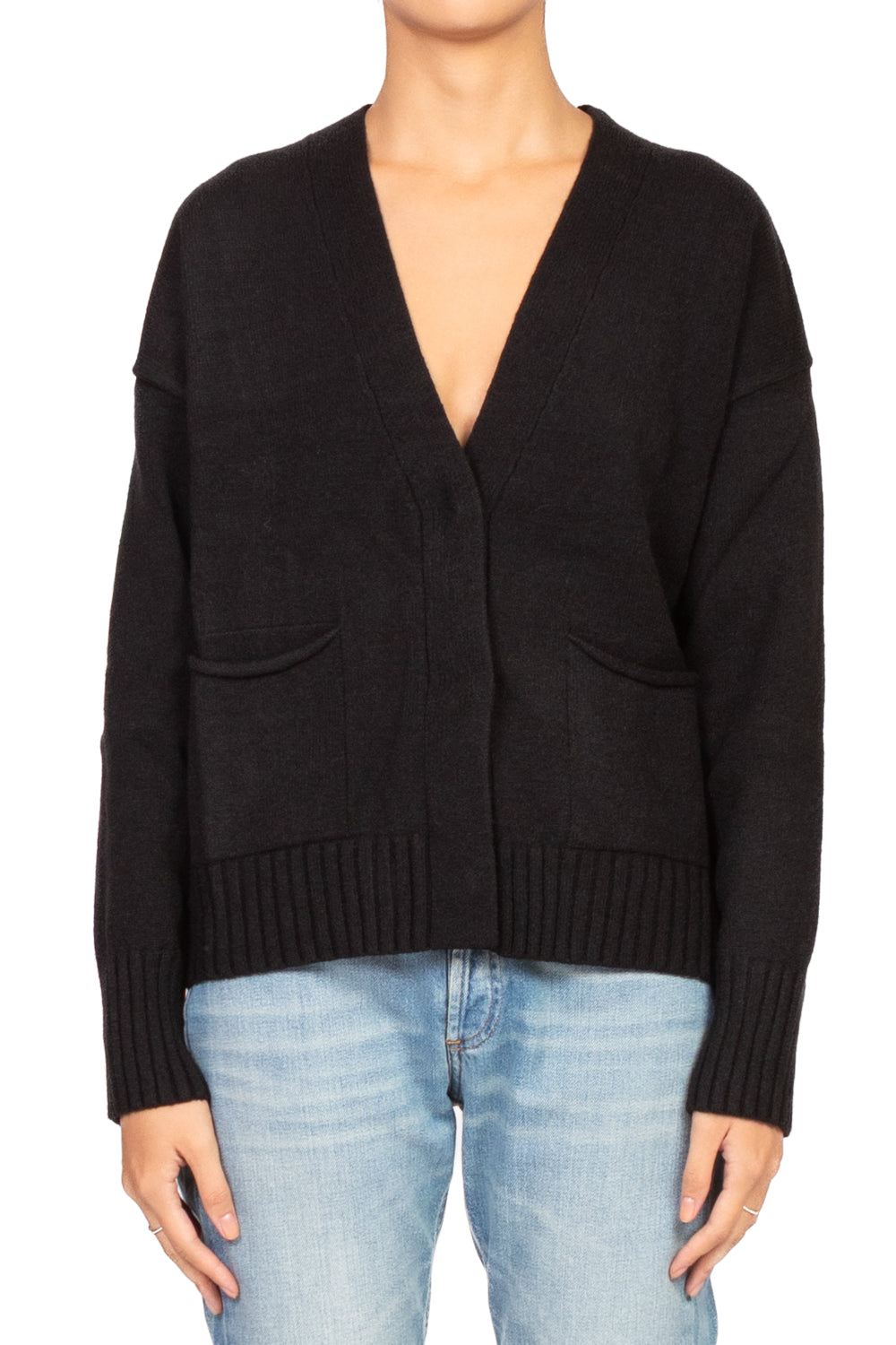 Emunà - Cardigan scollo a V con taschini Art. K21298
