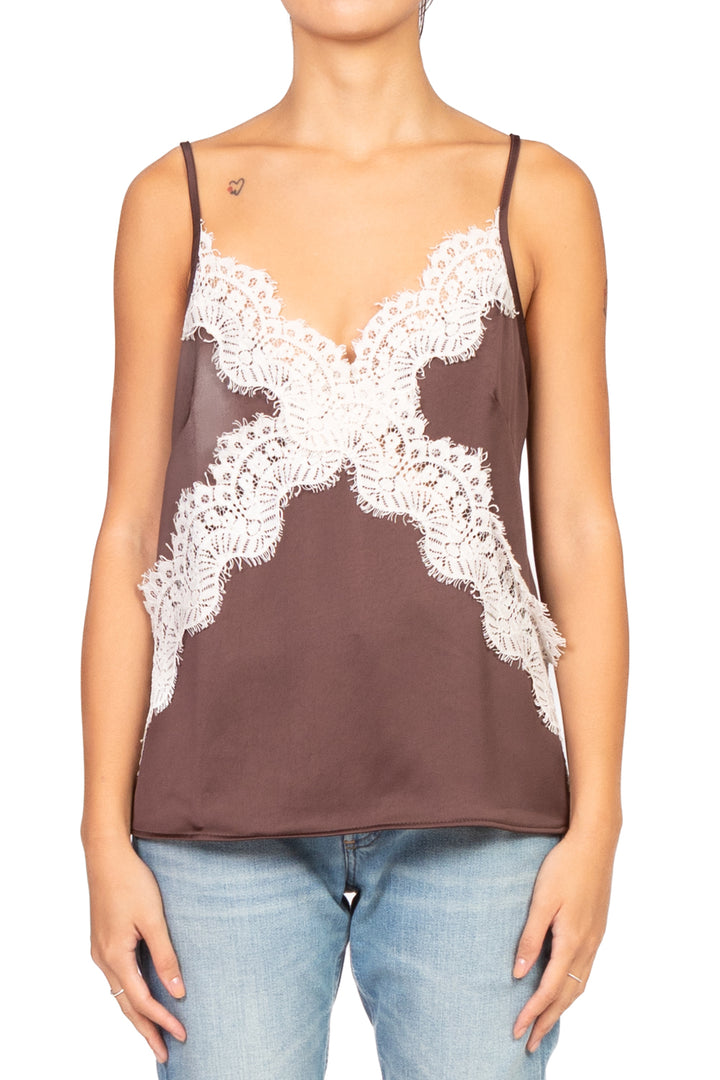 Tensione In - Top raso con pizzo Art. W25T334