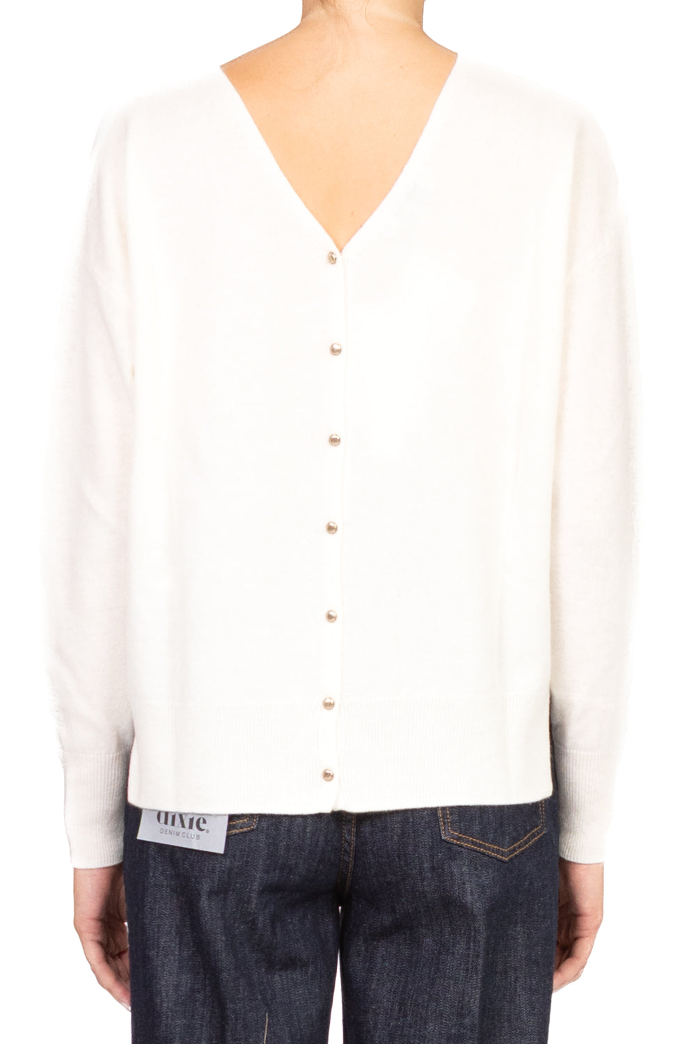 Dixie - Maglia scollo v con bottoncini Art. M833Y118X