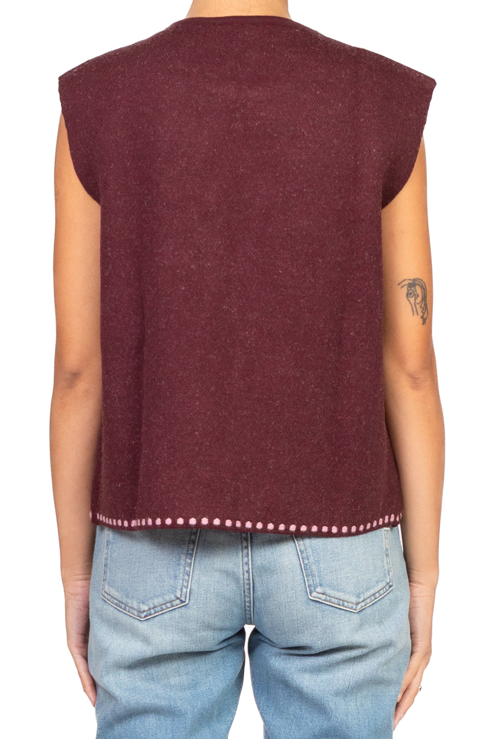 Tensione In - Gilet aperto ricamato Art. W5HMG35A400