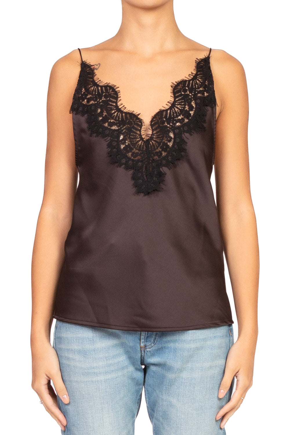 Tensione In - Top satin con pizzo Art. 37528