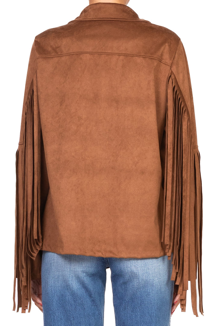 Have One - Giacca suede con frange Art. JFW-P058