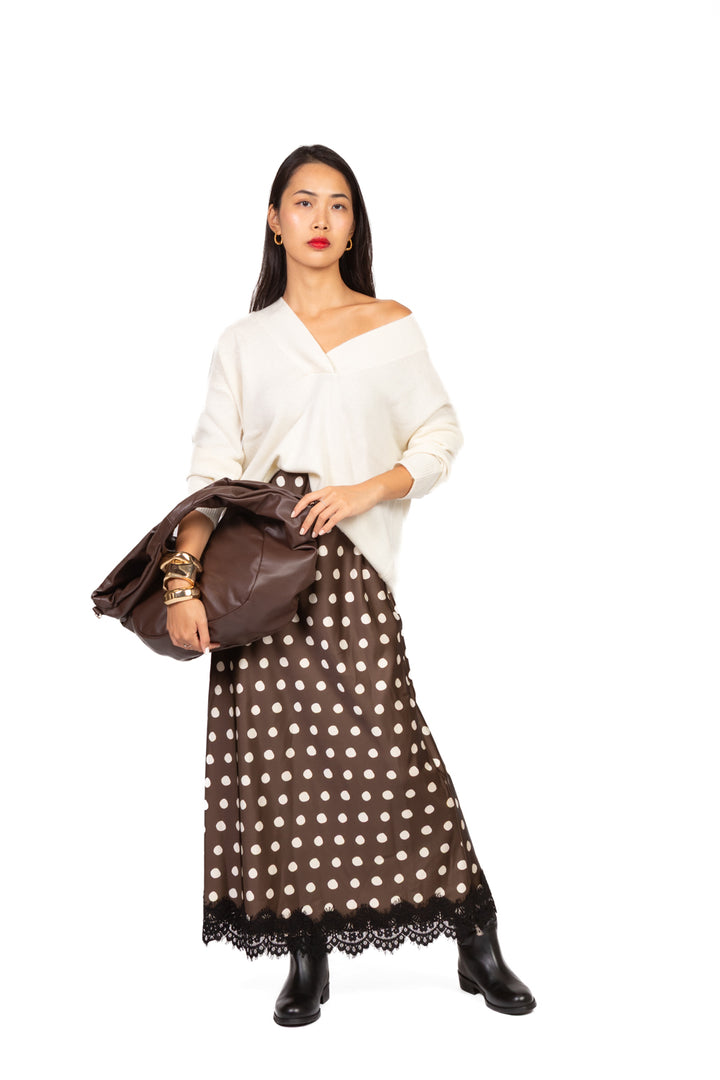 Tensione In - Gonna pois con pizzo Art. FW250043