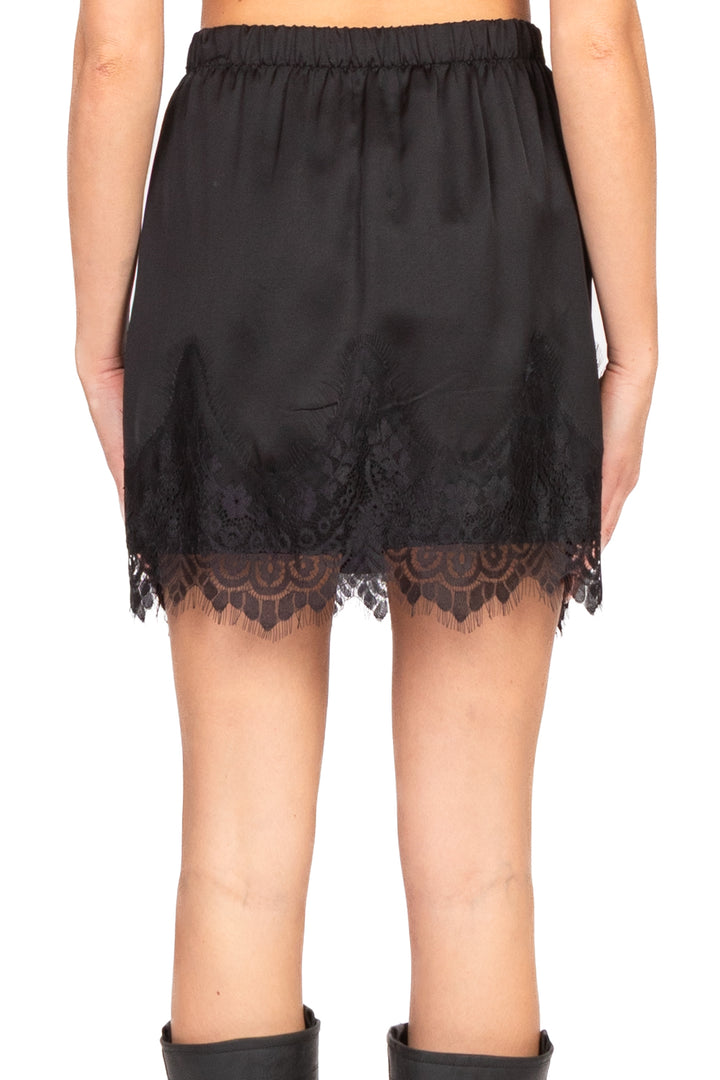 Vicolo - Mini gonna satin con pizzo Art. TF1065
