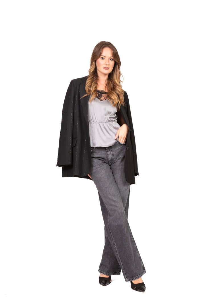 Vicolo - Top in satin con elastico Art. TF1088