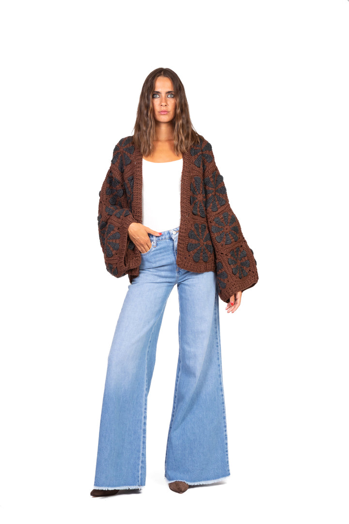 Vicolo - Jeans SIDNEY palazzo sfrangiato Art. DF5195