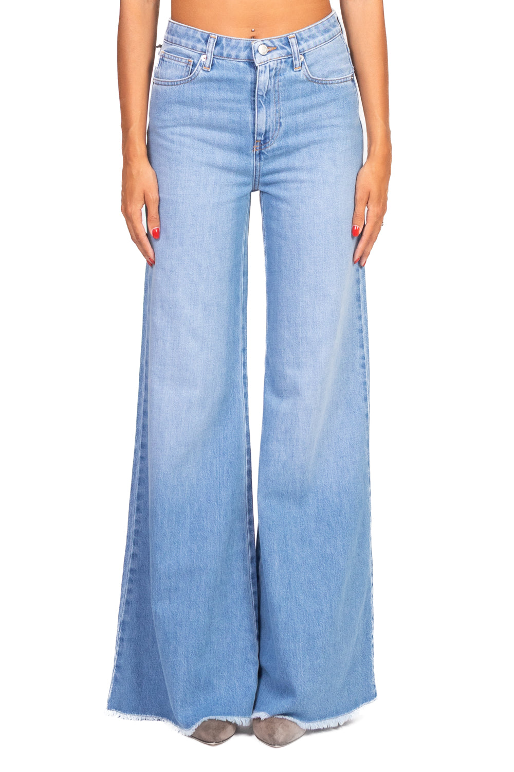 Vicolo - Jeans SIDNEY palazzo sfrangiato Art. DF5195