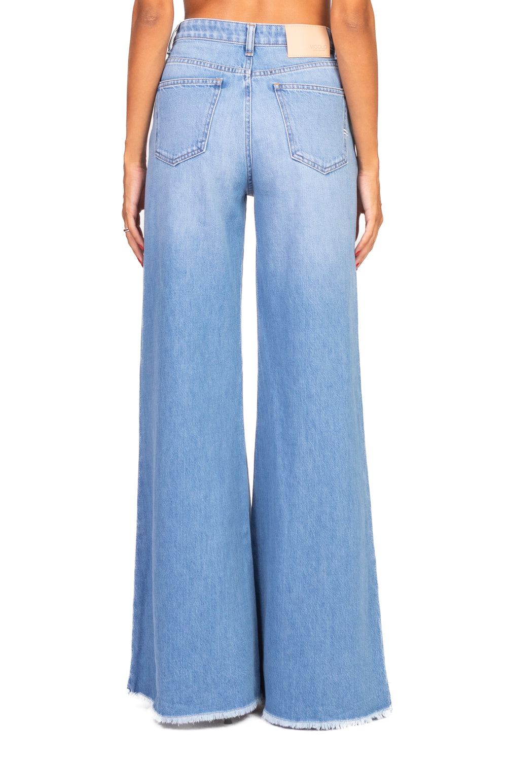 Vicolo - Jeans SIDNEY palazzo sfrangiato Art. DF5195