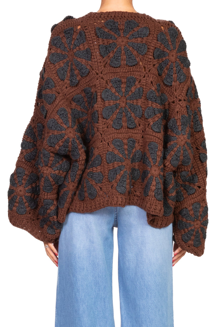 Emunà - Cardigan aperto crochet