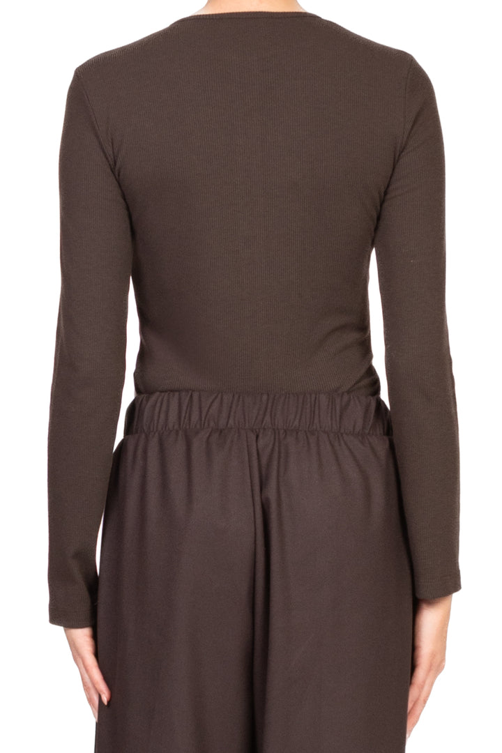 Vicolo - Body a costine con bottoncini Art. UF0093