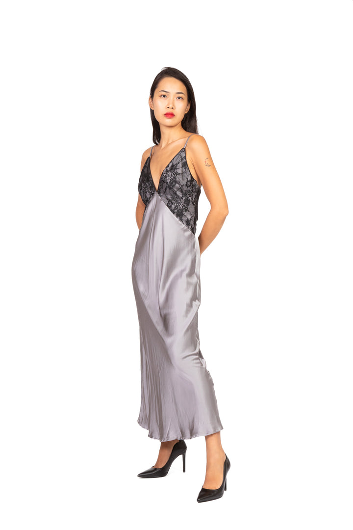 Vicolo - Abito satin con pizzo Art. TF1089