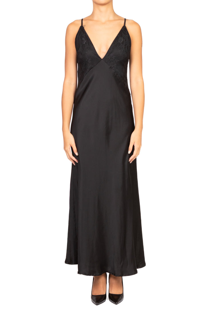 Vicolo - Abito satin con pizzo Art. TF1089