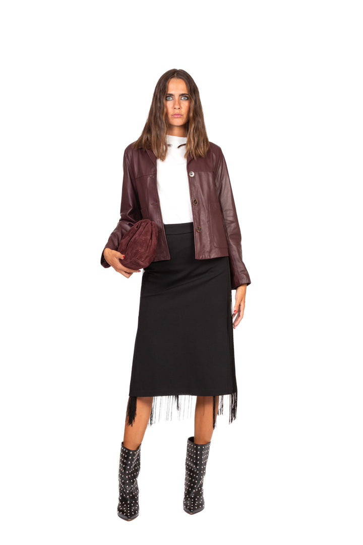 Vicolo - Gonna midi con frange Art. TF0500