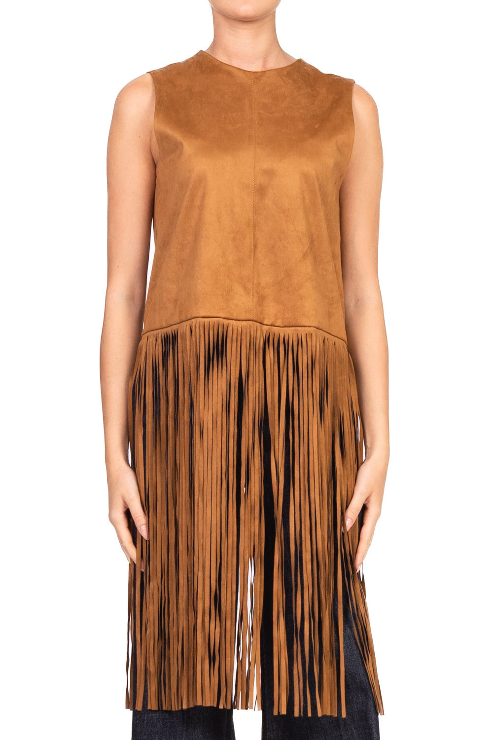 Dixie - Top suede con frange Art. LAH3KDC