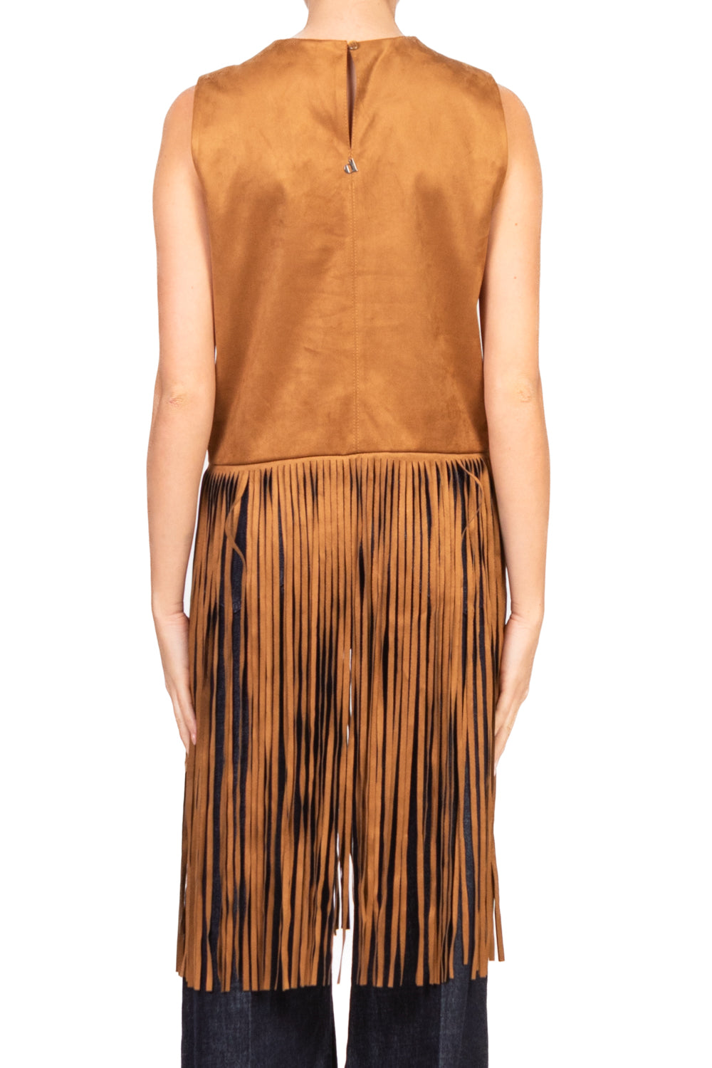 Dixie - Top suede con frange Art. LAH3KDC